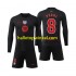 FC Barcelona Voetbalshirt Pedri 8 Kleuters/Kids Uit Tenue 2024-2025 Lange Mouw