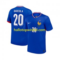 Frankrijk Voetbalshirt Bradley Barcola 20 Heren Thuis Tenue 2024 Korte Mouw