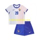 Frankrijk Voetbalshirt Bradley Barcola 20 Kleuters/Kids Uit Tenue 2024 Korte Mouw