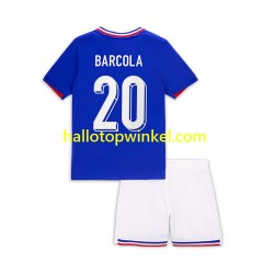 Frankrijk Voetbalshirt Bradley Barcola 20 Kleuters/Kids Thuis Tenue 2024 Korte Mouw