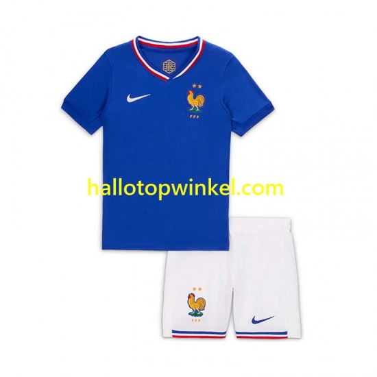 Frankrijk Voetbalshirt Bradley Barcola 20 Kleuters/Kids Thuis Tenue 2024 Korte Mouw