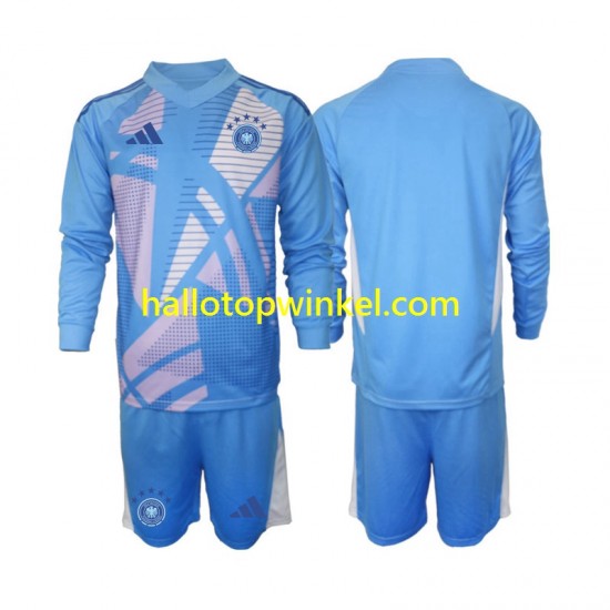 Duitsland Voetbalshirt Doelman Kleuters/Kids Vierde Tenue 2024-2025 Lange Mouw