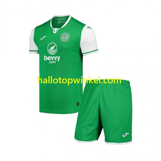 Hibernian Voetbalshirt Kleuters/Kids Thuis Tenue 2024-2025 Korte Mouw