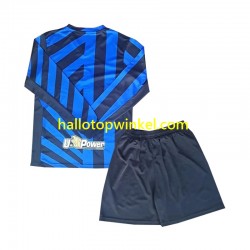 Inter Milan Voetbalshirt Kleuters/Kids Thuis Tenue 2024-2025 Lange Mouw
