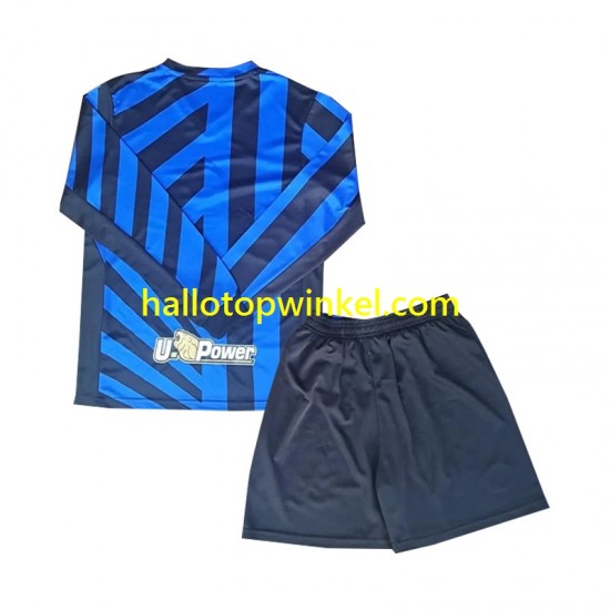 Inter Milan Voetbalshirt Kleuters/Kids Thuis Tenue 2024-2025 Lange Mouw