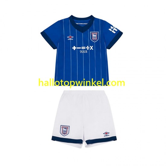 Voetbalshirt Ipswich Town Kleuters/Kids Thuis Tenue 2024-2025 Korte Mouw