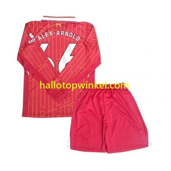 Liverpool Voetbalshirt Alexander-Arnold 66 Kleuters/Kids Thuis Tenue 2024-2025 Lange Mouw