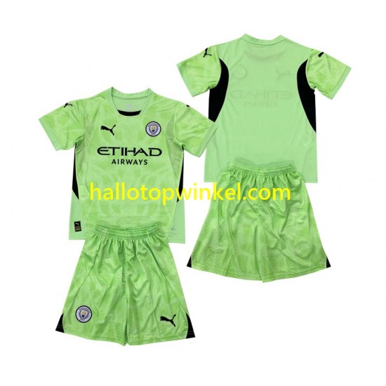 Manchester City Voetbalshirt 2 Doelman Kleuters/Kids Vierde Tenue 2024-2025 Korte Mouw