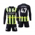 Manchester City Voetbalshirt Phil Foden 47 Kleuters/Kids Uit Tenue 2024-2025 Lange Mouw
