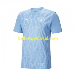 Manchester City Voetbalshirt Pre-Match Heren Thuis Tenue 2024-2025 Korte Mouw