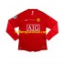 Manchester United Voetbalshirt Champion League 2007 Retro Heren Thuis Tenue Lange Mouw