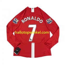 Manchester United Voetbalshirt Cristiano Ronaldo 7 2007 Retro Heren Thuis Tenue Lange Mouw