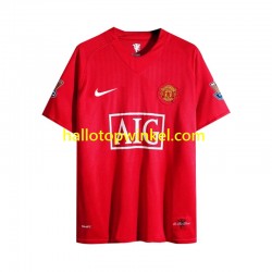 Manchester United Voetbalshirt 2007 Retro Heren Thuis Tenue Lange Mouw