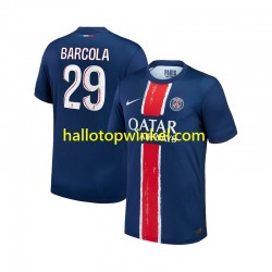 Paris Saint-Germain Voetbalshirt Bradley Barcola 29 Heren Thuis Tenue 2024-2025 Korte Mouw