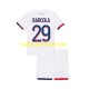 Paris Saint-Germain Voetbalshirt Bradley Barcola 29 Kleuters/Kids Uit Tenue 2024-2025 Korte Mouw