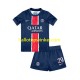 Paris Saint-Germain Voetbalshirt Bradley Barcola 29 Kleuters/Kids Thuis Tenue 2024-2025 Korte Mouw