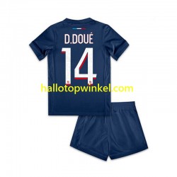 Paris Saint-Germain Voetbalshirt Desire Doue 14 Kleuters/Kids Thuis Tenue 2024-2025 Korte Mouw