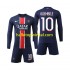 Paris Saint-Germain Voetbalshirt O Dembele 10 Kleuters/Kids Thuis Tenue 2024-2025 Lange Mouw