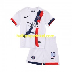 Paris Saint-Germain Voetbalshirt Ousmane Dembele 10 Kleuters/Kids Uit Tenue 2024-2025 Korte Mouw