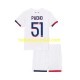 Paris Saint-Germain Voetbalshirt Willian Pacho 51 Kleuters/Kids Uit Tenue 2024-2025 Korte Mouw