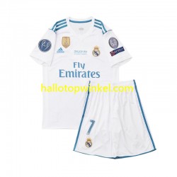 Real Madrid Voetbalshirt Cristiano Ronaldo 7 2017 Retro Kleuters/Kids Thuis Tenue Korte Mouw