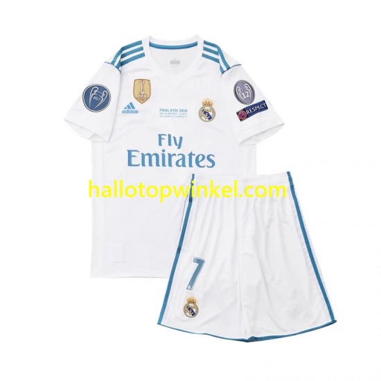 Real Madrid Voetbalshirt Cristiano Ronaldo 7 2017 Retro Kleuters/Kids Thuis Tenue Korte Mouw