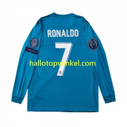 Real Madrid Voetbalshirt Cristiano Ronaldo 7 2017 Retro Heren Derde Tenue Lange Mouw