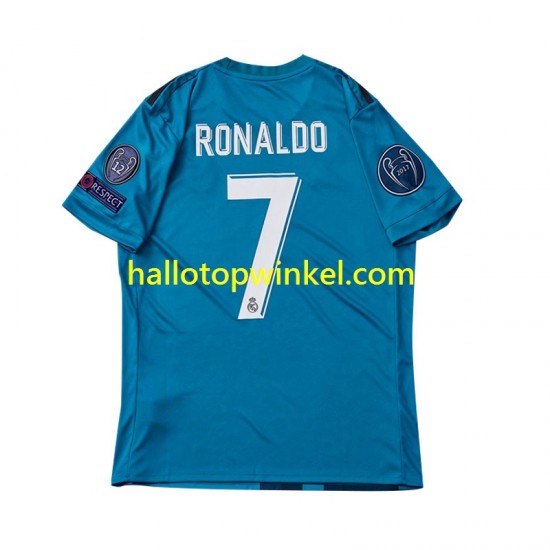 Real Madrid Voetbalshirt Cristiano Ronaldo 7 2017 Retro Heren Derde Tenue Korte Mouw