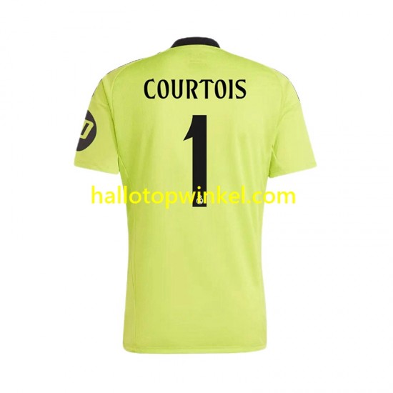 Real Madrid Voetbalshirt COURTOIS 1 Doelman Heren Derde Tenue 2024-2025 Korte Mouw