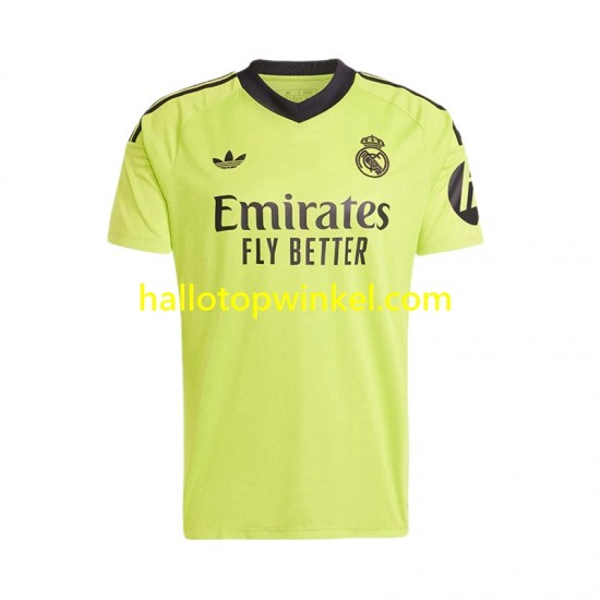 Real Madrid Voetbalshirt COURTOIS 1 Doelman Heren Derde Tenue 2024-2025 Korte Mouw