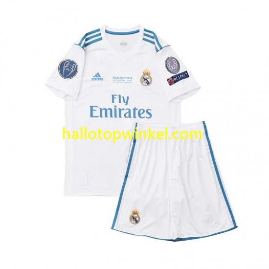 Real Madrid Voetbalshirt 2017 Retro Kleuters/Kids Thuis Tenue Korte Mouw