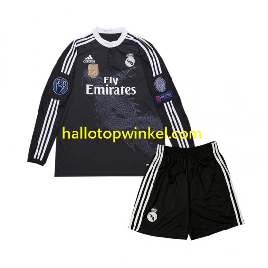 Real Madrid Voetbalshirt 2014 Retro Kleuters/Kids Derde Tenue Lange Mouw