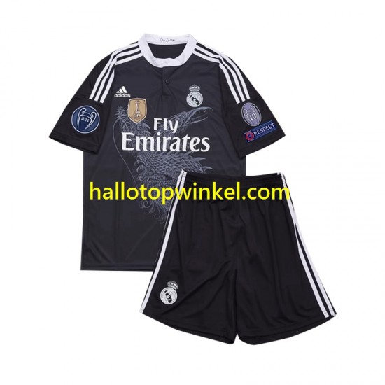 Real Madrid Voetbalshirt 2014 Retro Kleuters/Kids Derde Tenue Korte Mouw