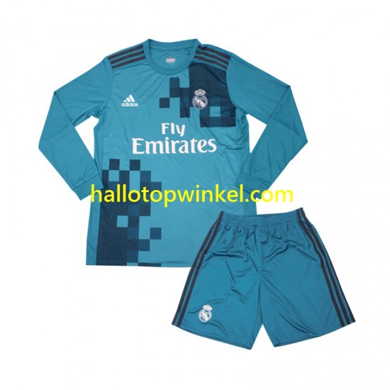 Real Madrid Voetbalshirt 2017 Retro Kleuters/Kids Derde Tenue Lange Mouw