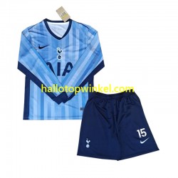 Voetbalshirt Tottenham Spurs Bergvall 15 Kleuters/Kids Uit Tenue 2024-2025 Lange Mouw