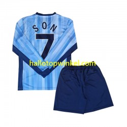 Voetbalshirt Tottenham Spurs Son 7 Kleuters/Kids Uit Tenue 2024-2025 Lange Mouw