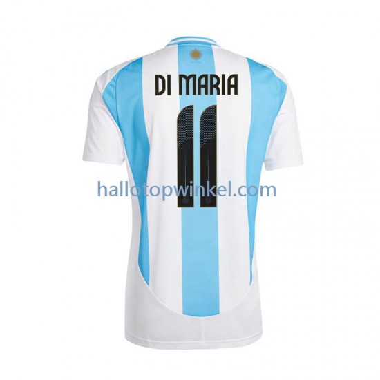 Argentinië Voetbalshirt Di Maria 11 Heren Thuis Tenue 2024 Korte Mouw