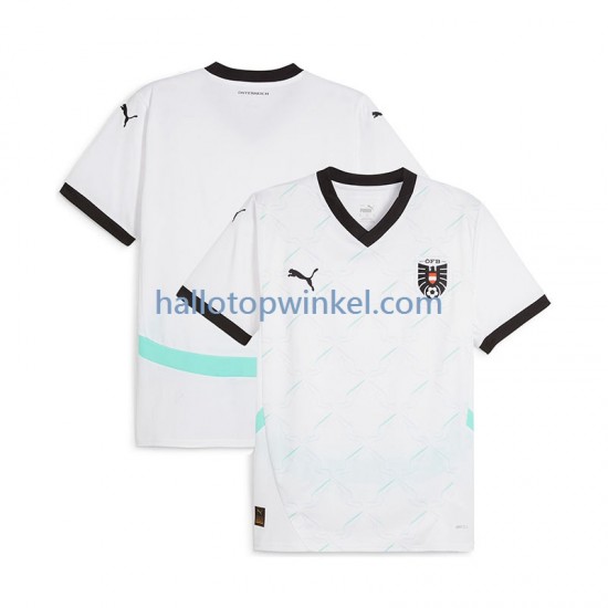 Oostenrijk Voetbalshirt Heren Uit Tenue Euro 2024 Korte Mouw