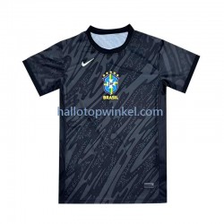 Brazilië Voetbalshirt Doelman Heren Uit Tenue 2024 Korte Mouw