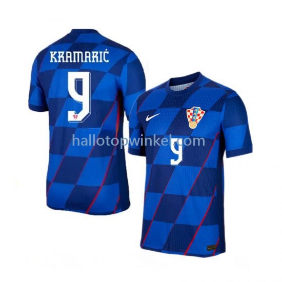 Kroatië Voetbalshirt Andrej Kramaric 9 Heren Uit Tenue Euro 2024 Korte Mouw