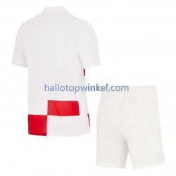 Kroatië Voetbalshirt Kleuters/Kids Thuis Tenue Euro 2024 Korte Mouw