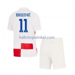 Kroatië Voetbalshirt Marcelo Brozovic 11 Kleuters/Kids Thuis Tenue Euro 2024 Korte Mouw
