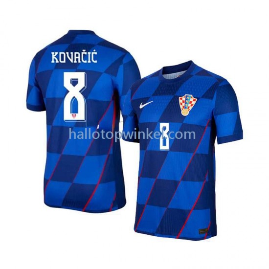 Kroatië Voetbalshirt Mateo Kovacic 8 Heren Uit Tenue Euro 2024 Korte Mouw