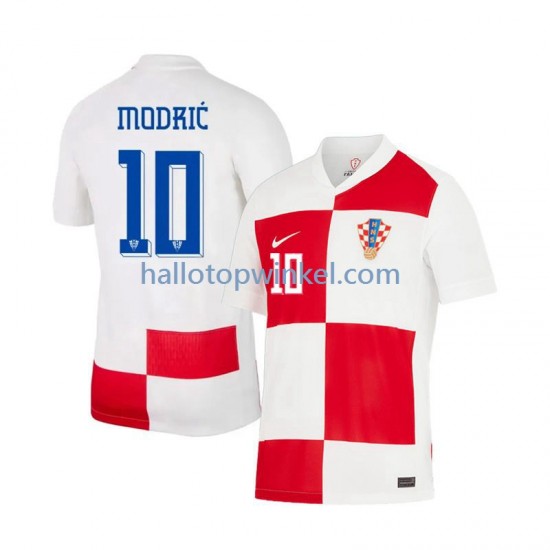 Kroatië Voetbalshirt Modrić 10 Heren Thuis Tenue Euro 2024 Korte Mouw