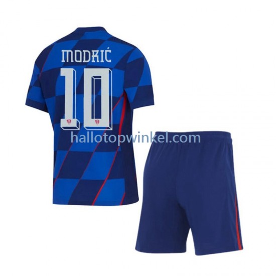 Kroatië Voetbalshirt Modrić 10 Kleuters/Kids Uit Tenue Euro 2024 Korte Mouw