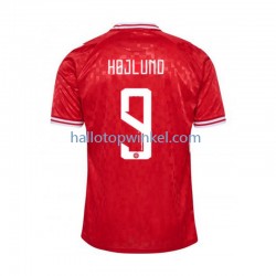 Denemarken Voetbalshirt Hojlund 9 Heren Thuis Tenue Euro 2024 Korte Mouw