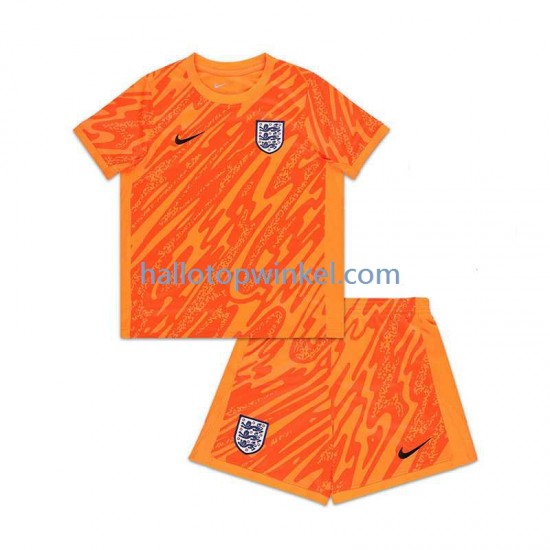 Engeland Voetbalshirt Doelman Kleuters/Kids Thuis Tenue Euro 2024 Korte Mouw