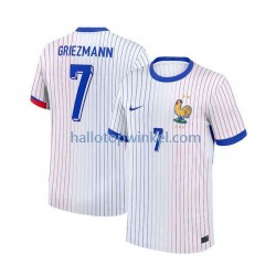Frankrijk Voetbalshirt Antoine Griezmann 7 Heren Uit Tenue Euro 2024 Korte Mouw