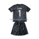 Frankrijk Voetbalshirt Hugo Lloris 1 Doelman Kleuters/Kids Uit Tenue Euro 2024 Korte Mouw