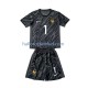 Frankrijk Voetbalshirt Hugo Lloris 1 Doelman Kleuters/Kids Uit Tenue Euro 2024 Korte Mouw